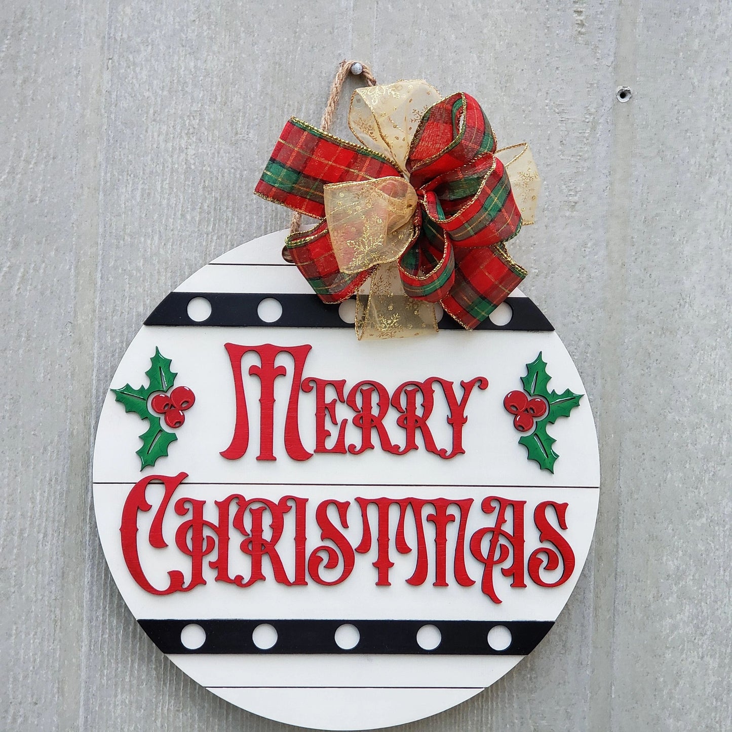 Merry Christmas, Wall Sign, Christmas Decor, Jingle Bells