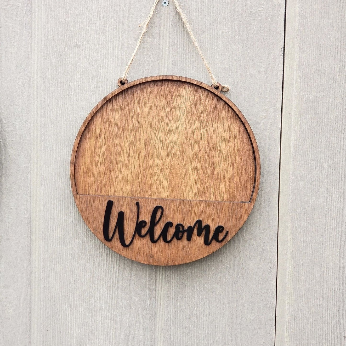 12" Welcome Interchangeable Sign Door Sign Wall Decor