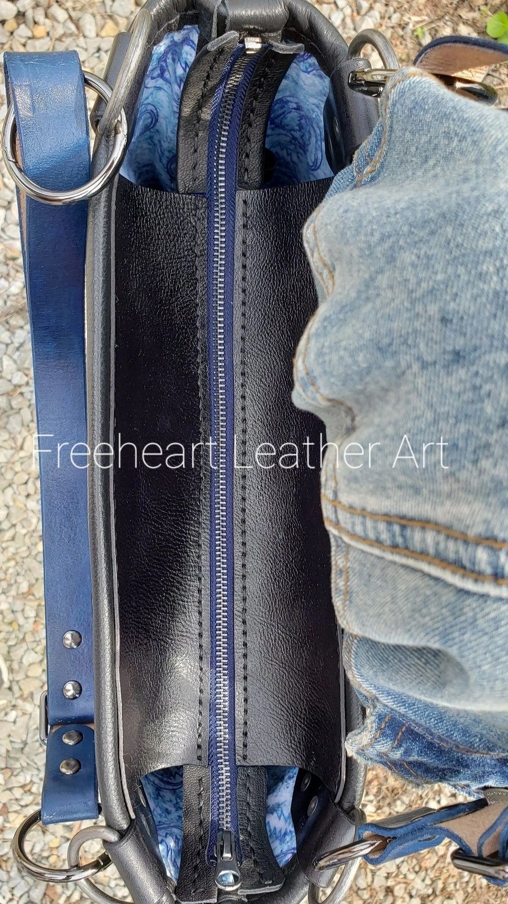 Leather Grateful Terrapin Lake Dead Tote Bag
