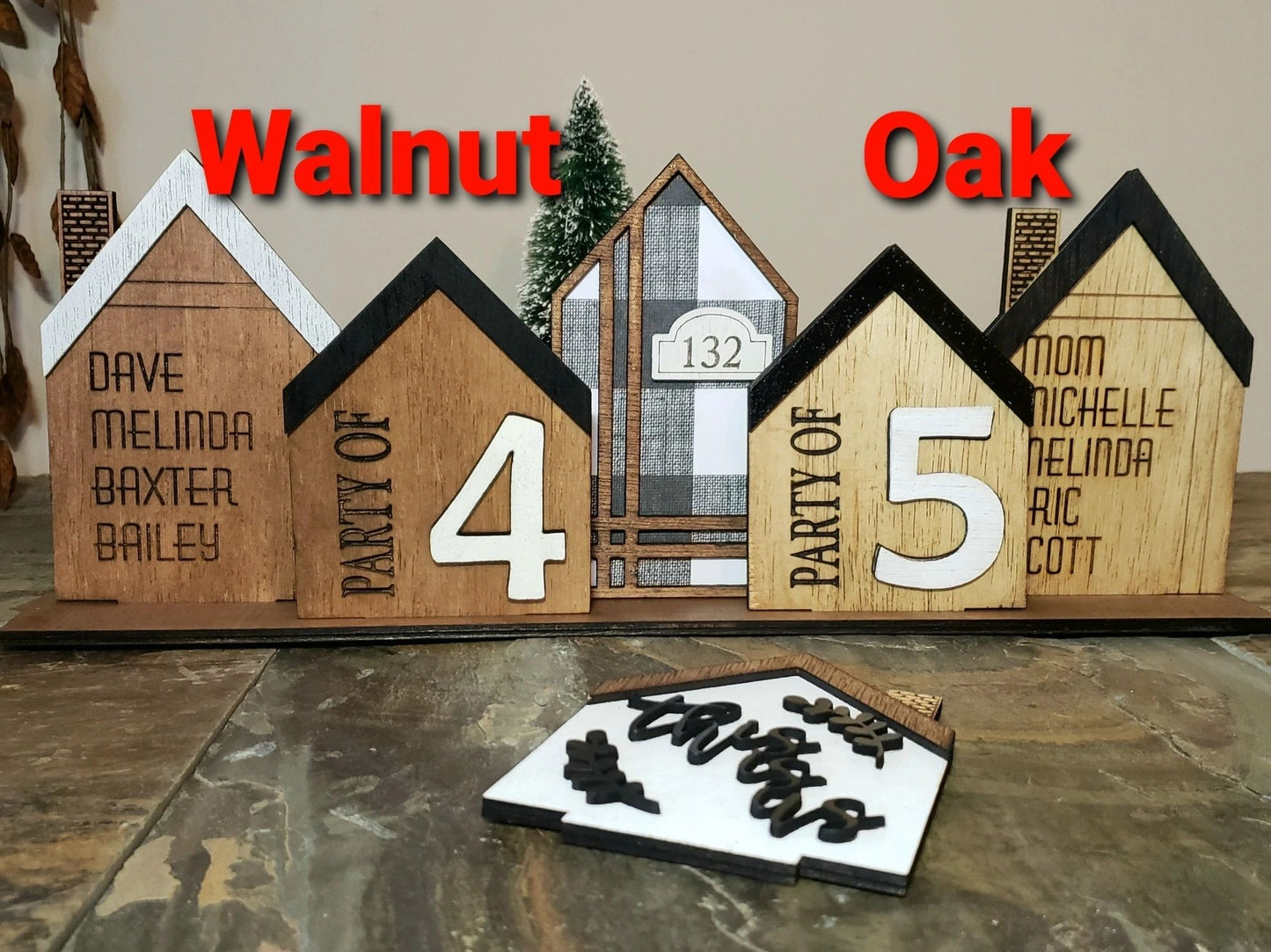 Personalized Standing House Sets