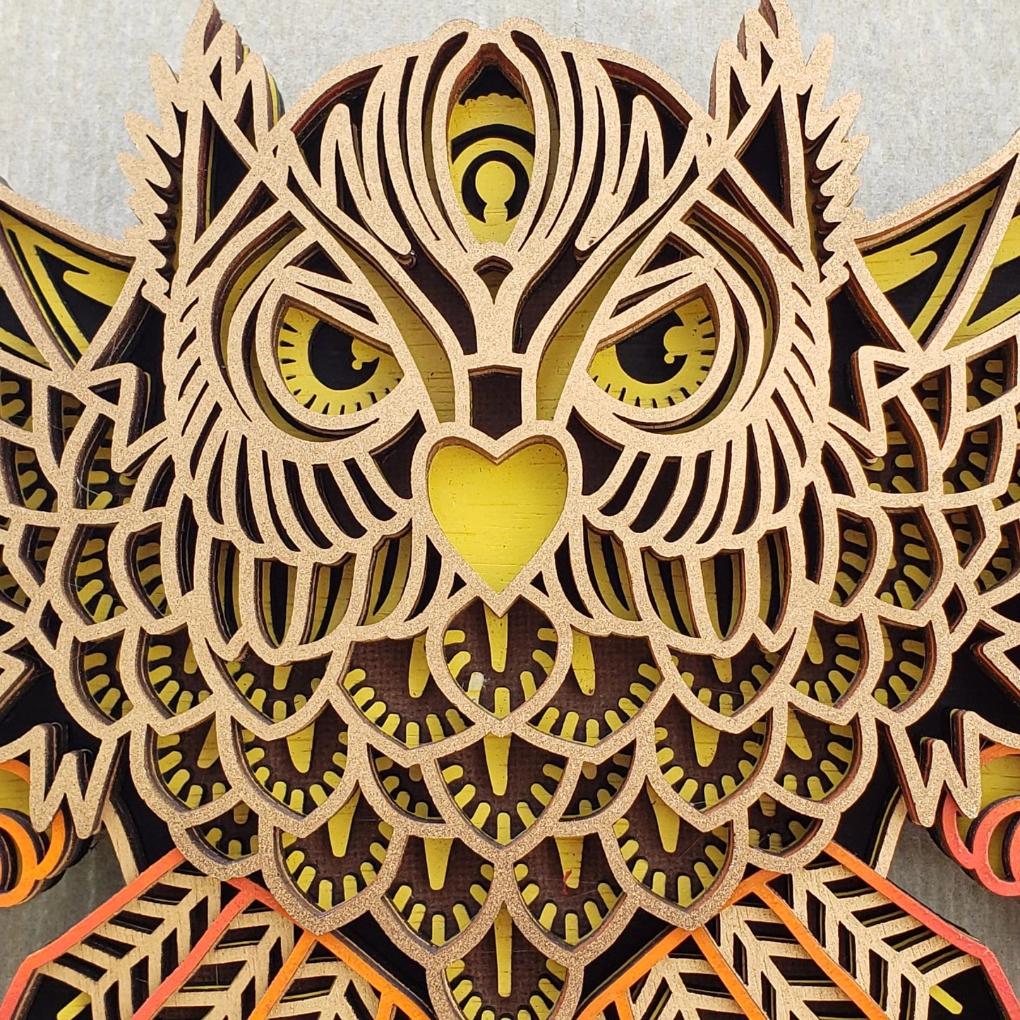 3D All-Seeing Owl Wall Art