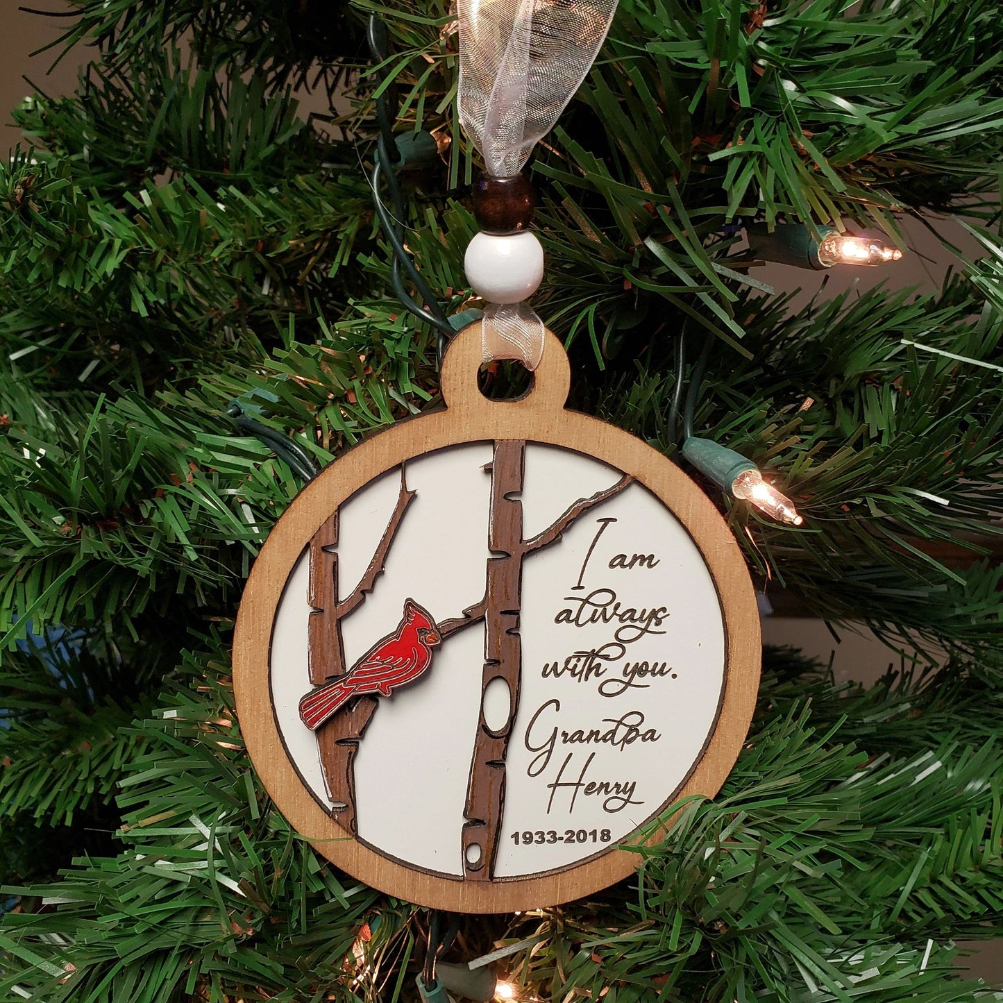 Memorial Ornament/Christmas - I am always with you - We are always with you.