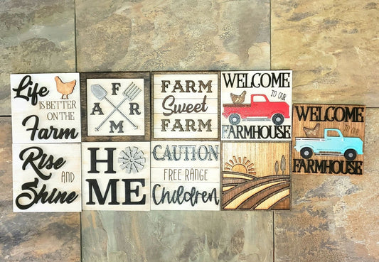 Farmhouse Interchangeable Tiles