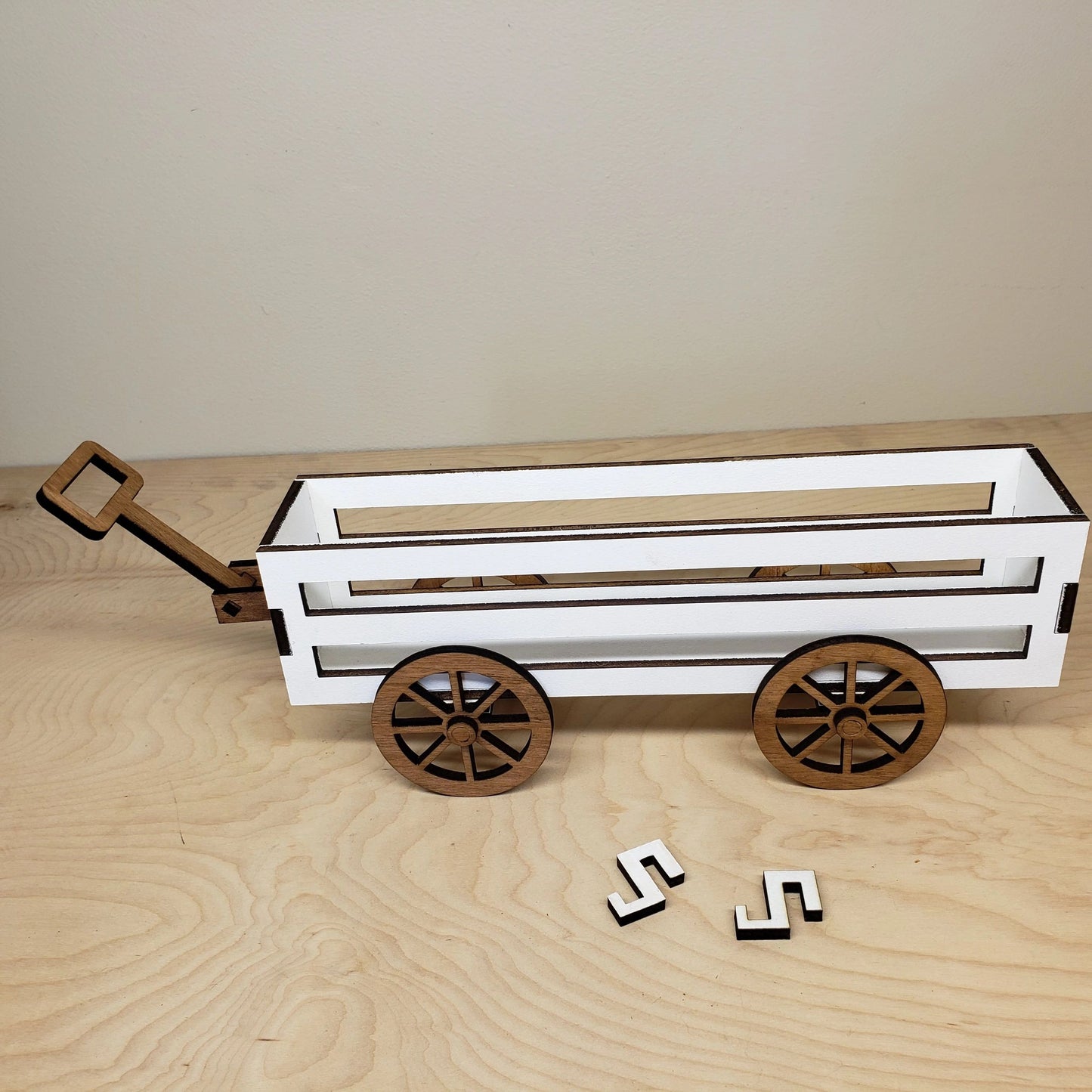 Rustic Wood Wagon for Interchangeable Wagon Inserts or Any Home Decor