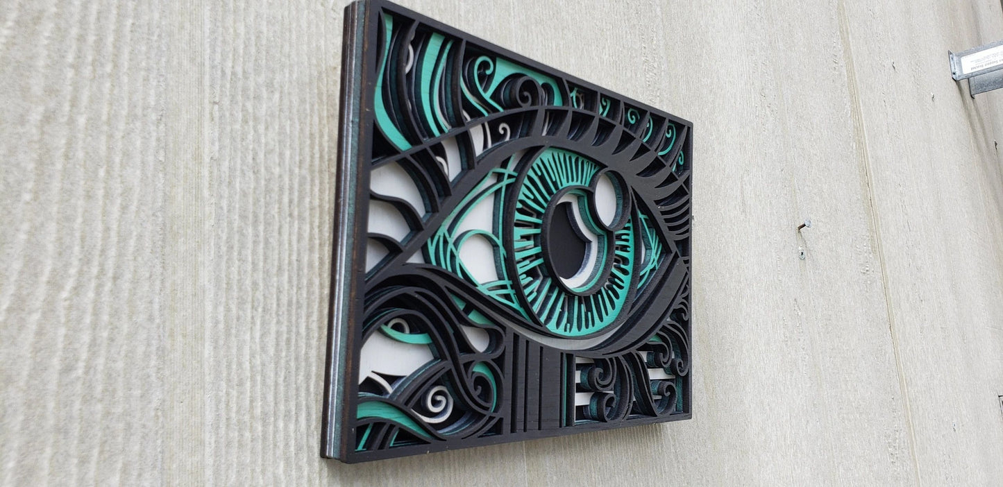 3D Eyes of the World Wall Art