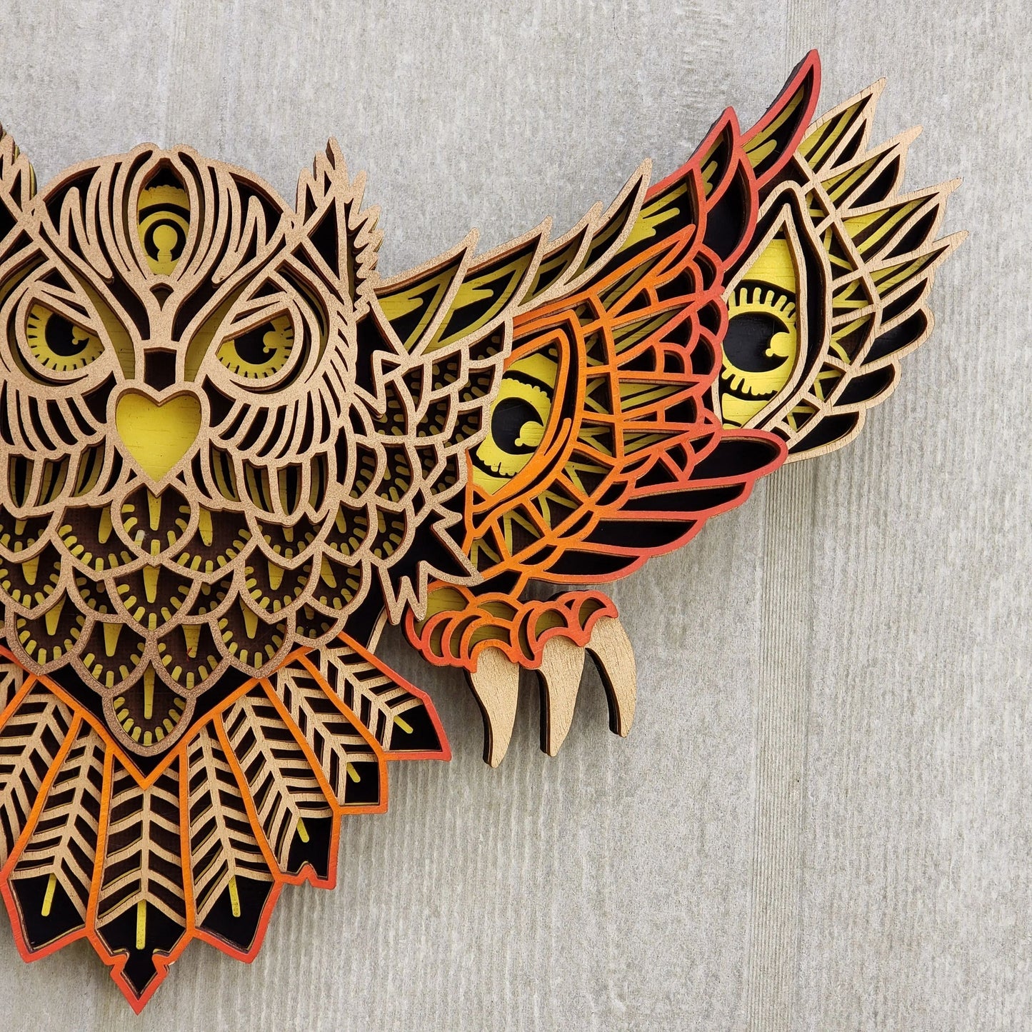 3D All-Seeing Owl Wall Art