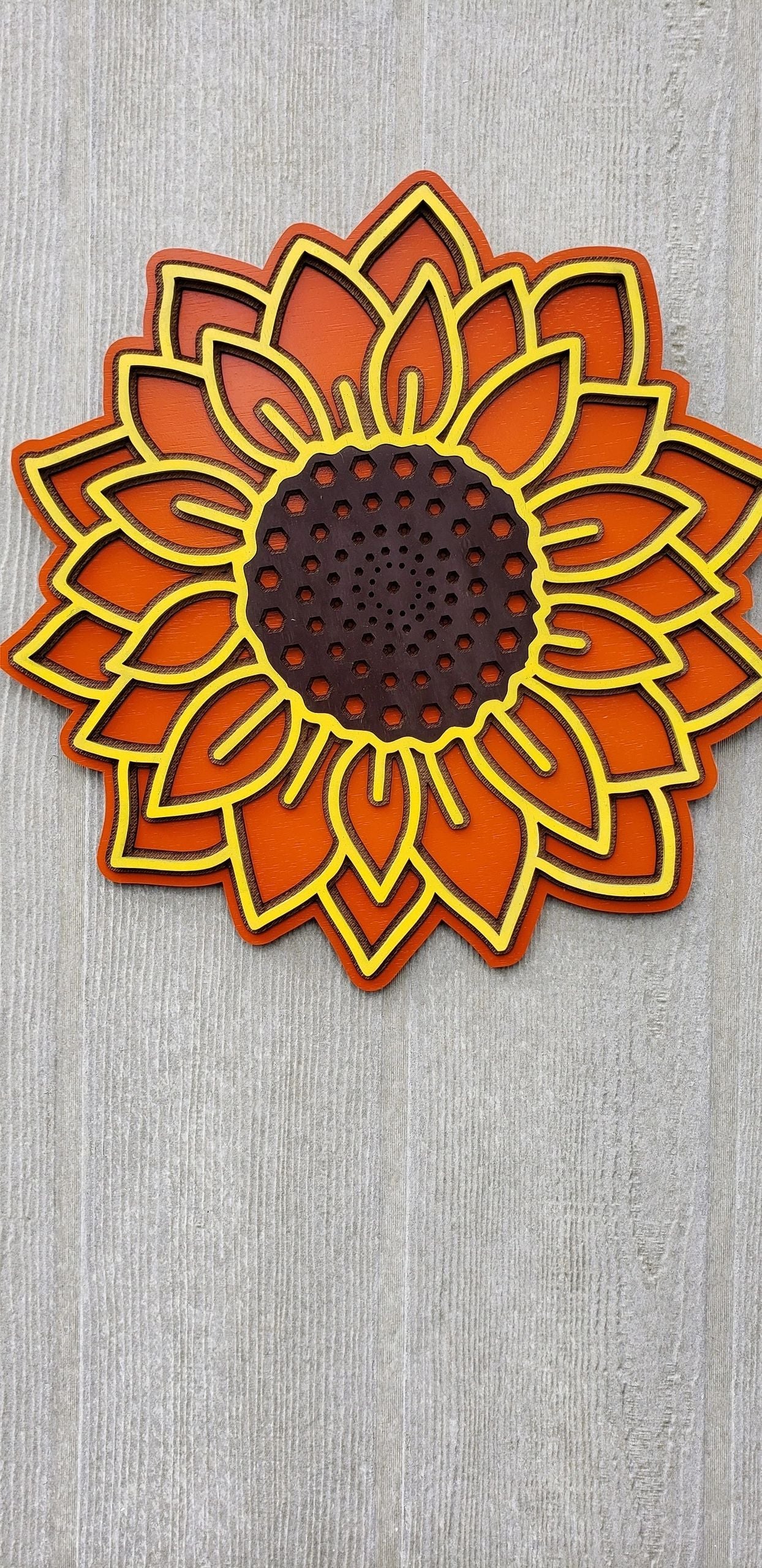 3D Sunflower Wall Art