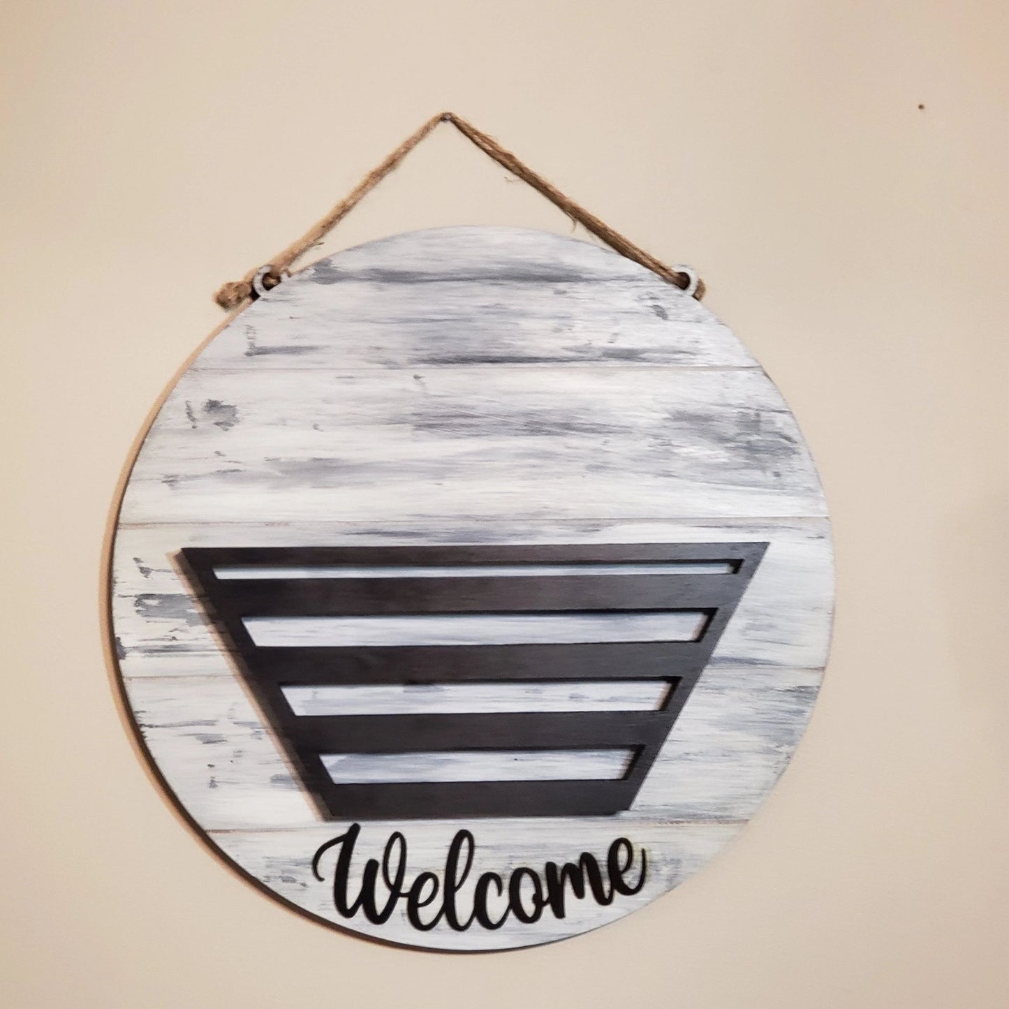 Welcome Basket Sign for Interchangeable Sets