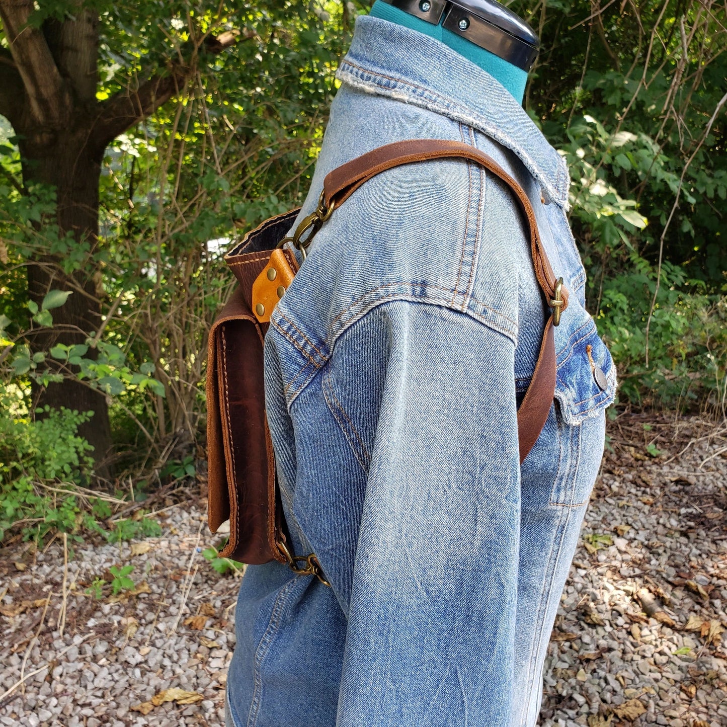 Grateful Sunflower Leather Backpack/ Crossbody