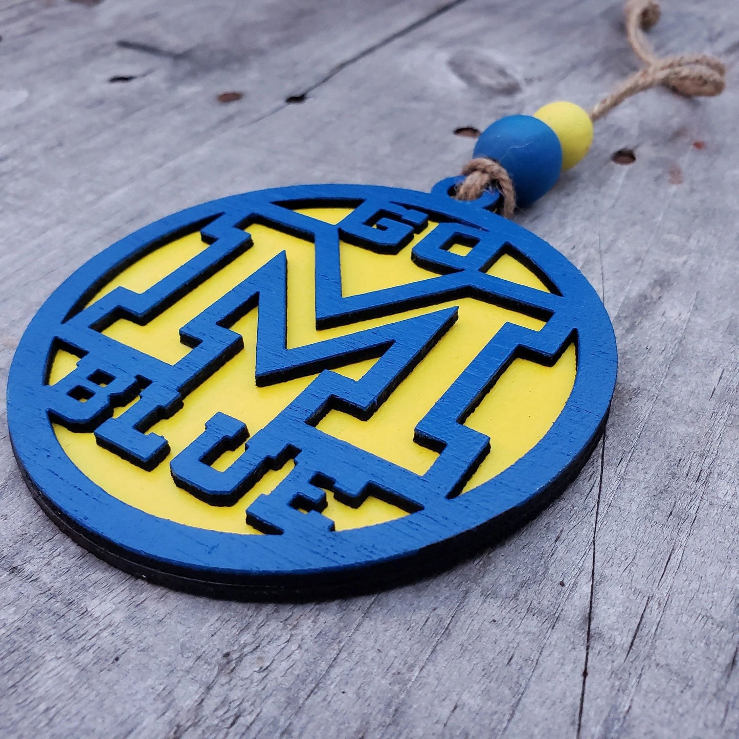 Go Blue Michigan Christmas Ornament