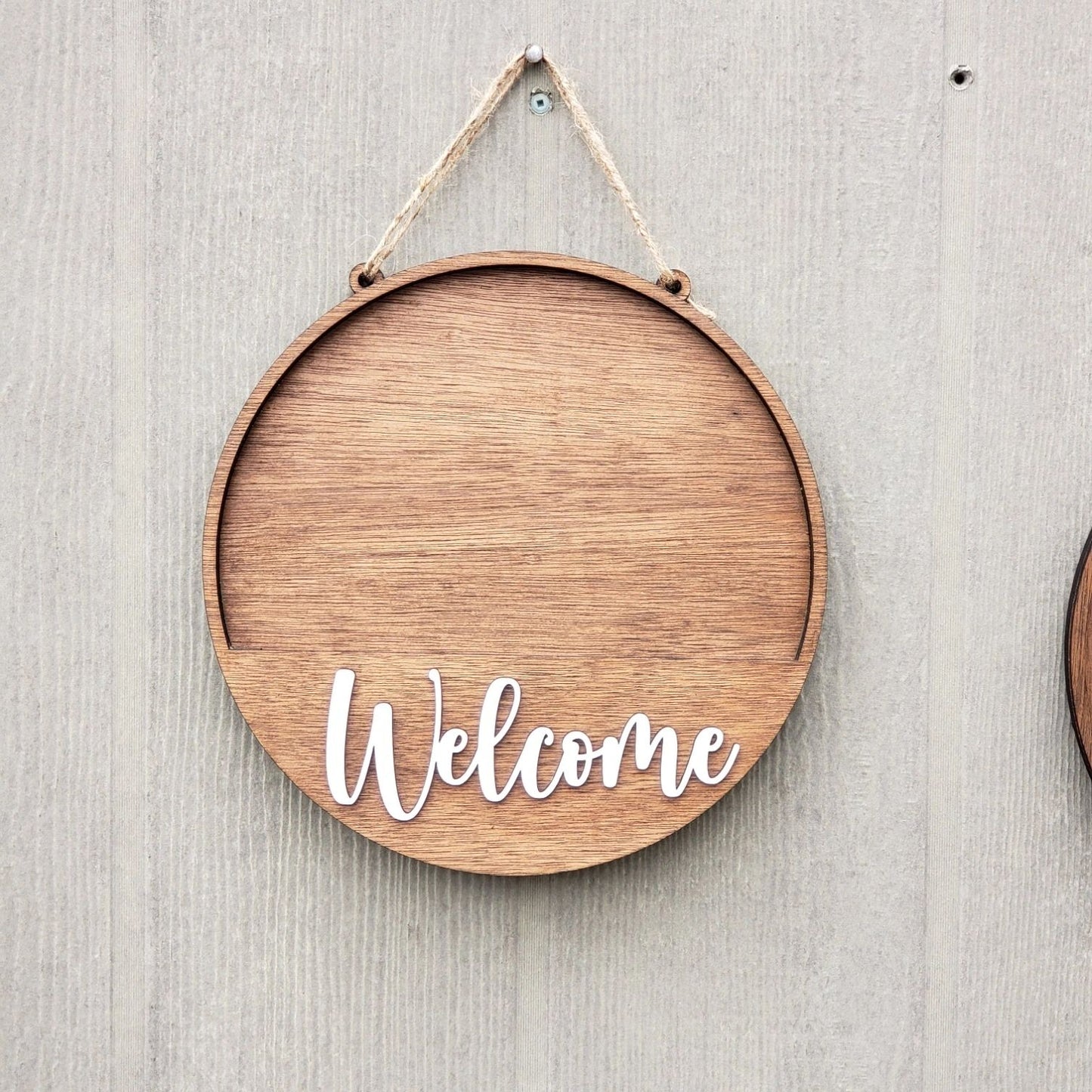 12" Welcome Interchangeable Sign Door Sign Wall Decor