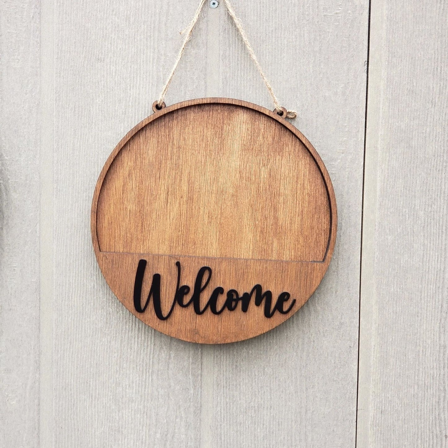 12" Welcome Interchangeable Sign Door Sign Wall Decor