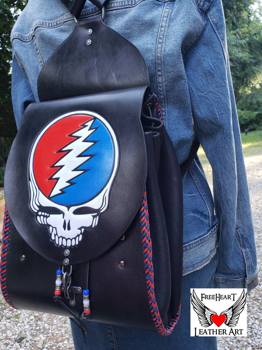 Leather Grateful Backpack Dead SYF