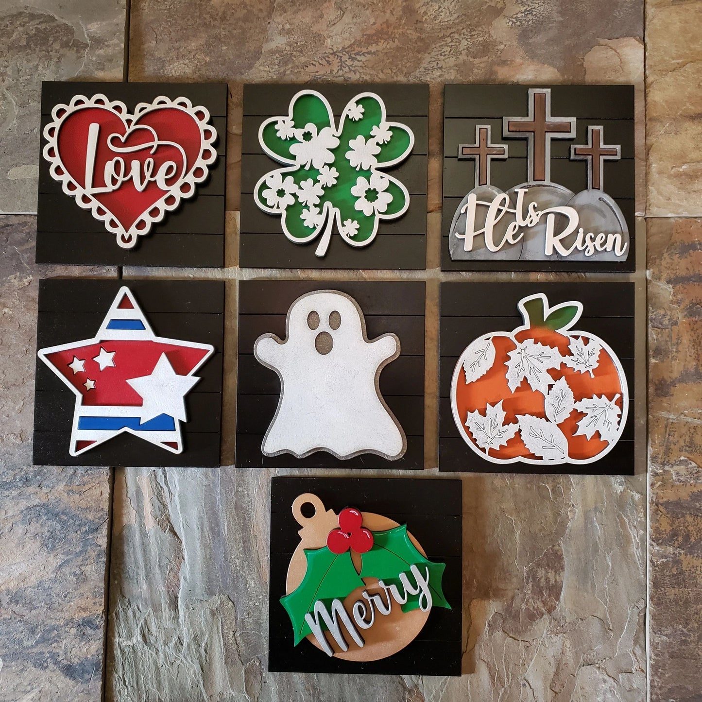 Holiday Tile Insert ADD-ONS for Interchangeable Frames and Ladders