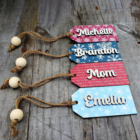 Christmas Name Tag, Personalized Gift Tags, Name Tags, Christmas Gift Tag, Christmas Tag, Stocking Name Tag