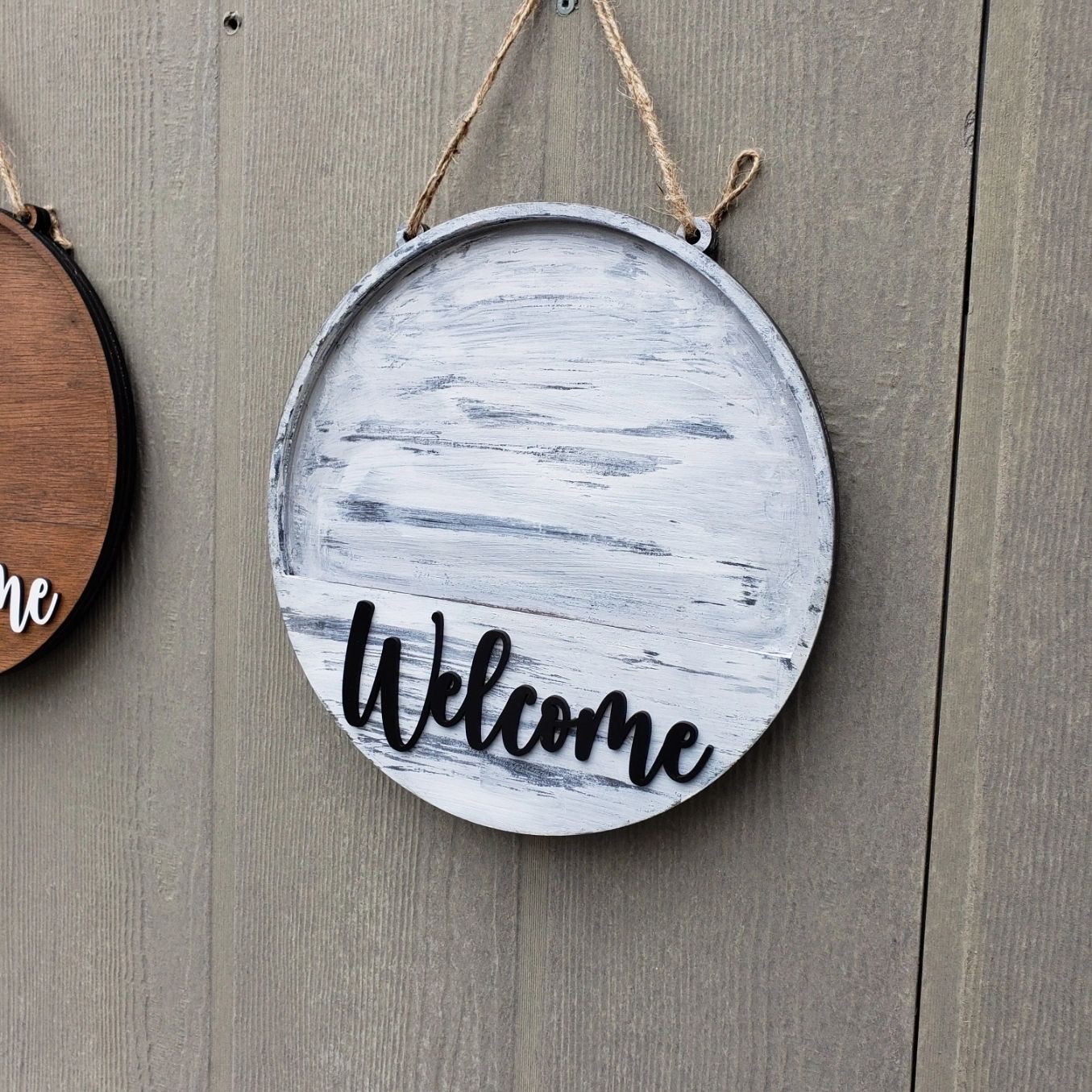 12" Welcome Interchangeable Sign Door Sign Wall Decor