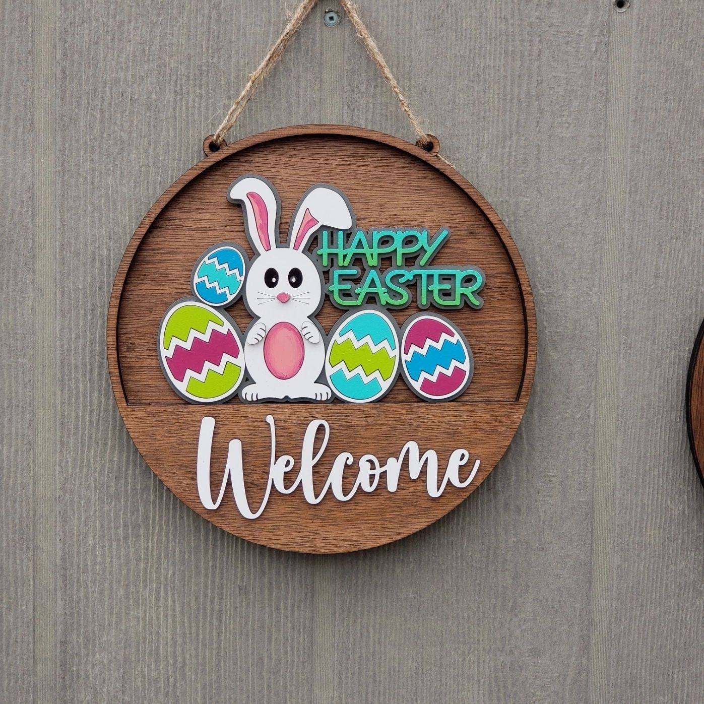 12" Welcome Interchangeable Holiday Sign Inserts- Easter Door Hanger