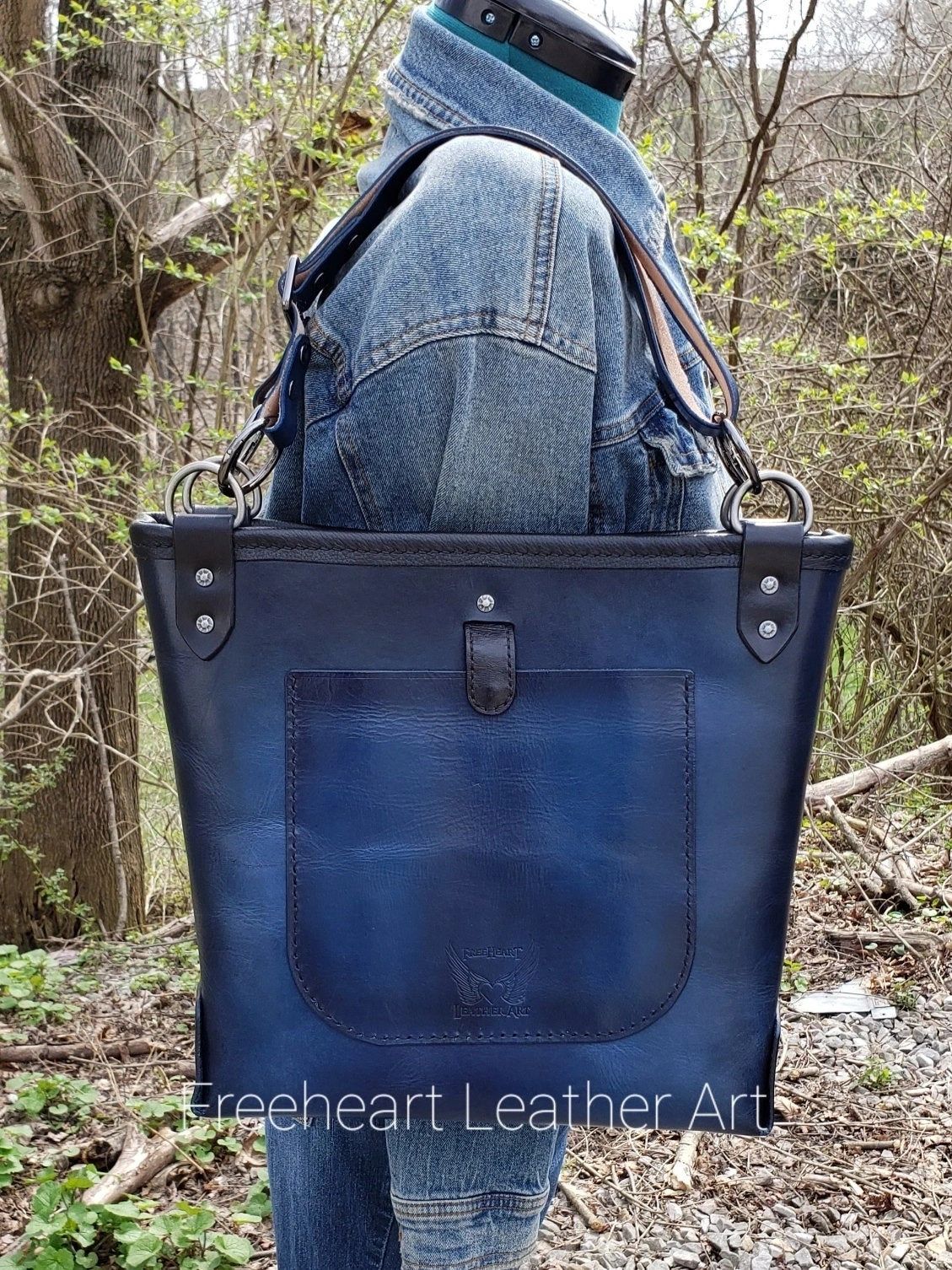 Leather Grateful Terrapin Lake Dead Tote Bag