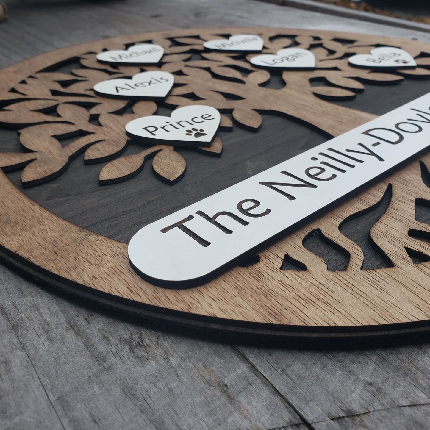 Family Tree wall sign, Personalized Family Tree Art