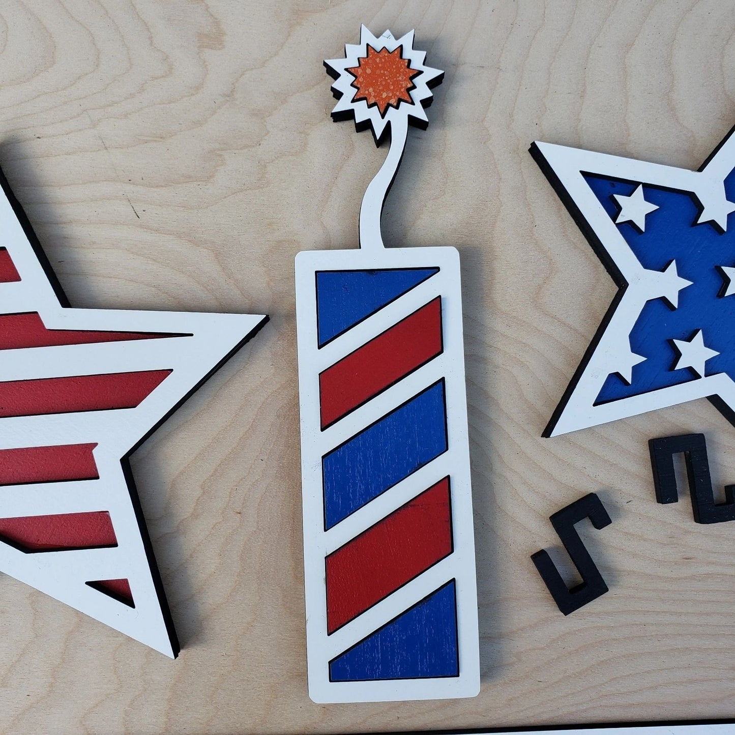 Freedom Stars Firecracker July 4th Interchangeable Set