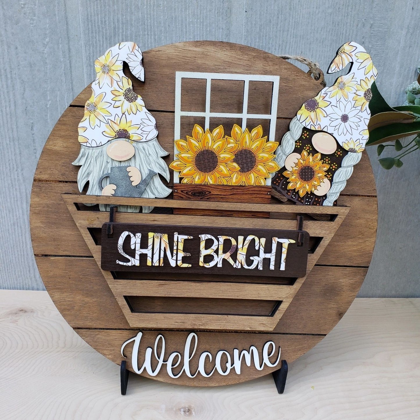 Welcome Basket Sign for Interchangeable Sets