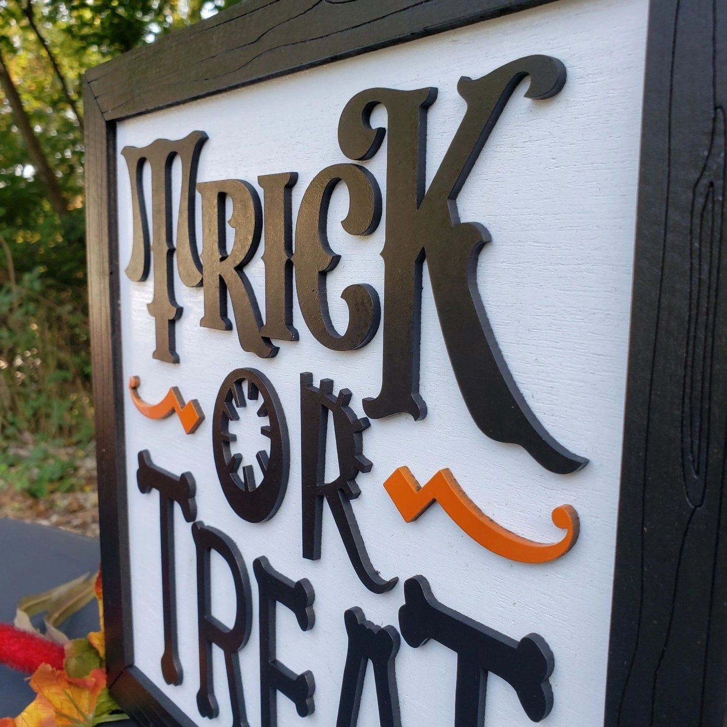 Trick Or Treat Halloween Wall Sign