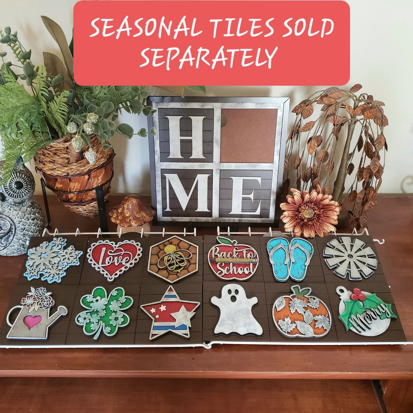 Holiday Tile Insert ADD-ONS for Interchangeable Frames and Ladders