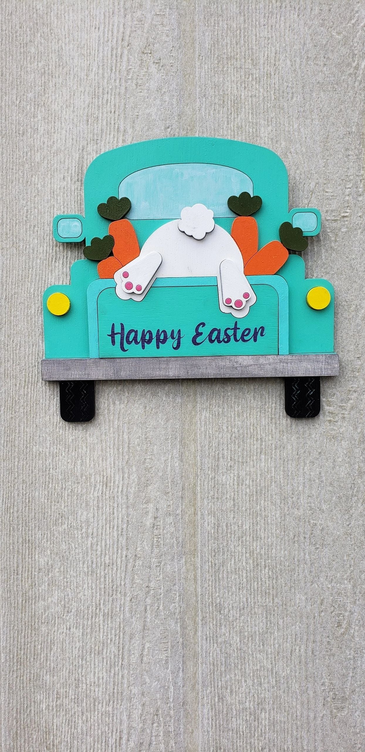 3D Easter Bunny Hopping Carrot Truck