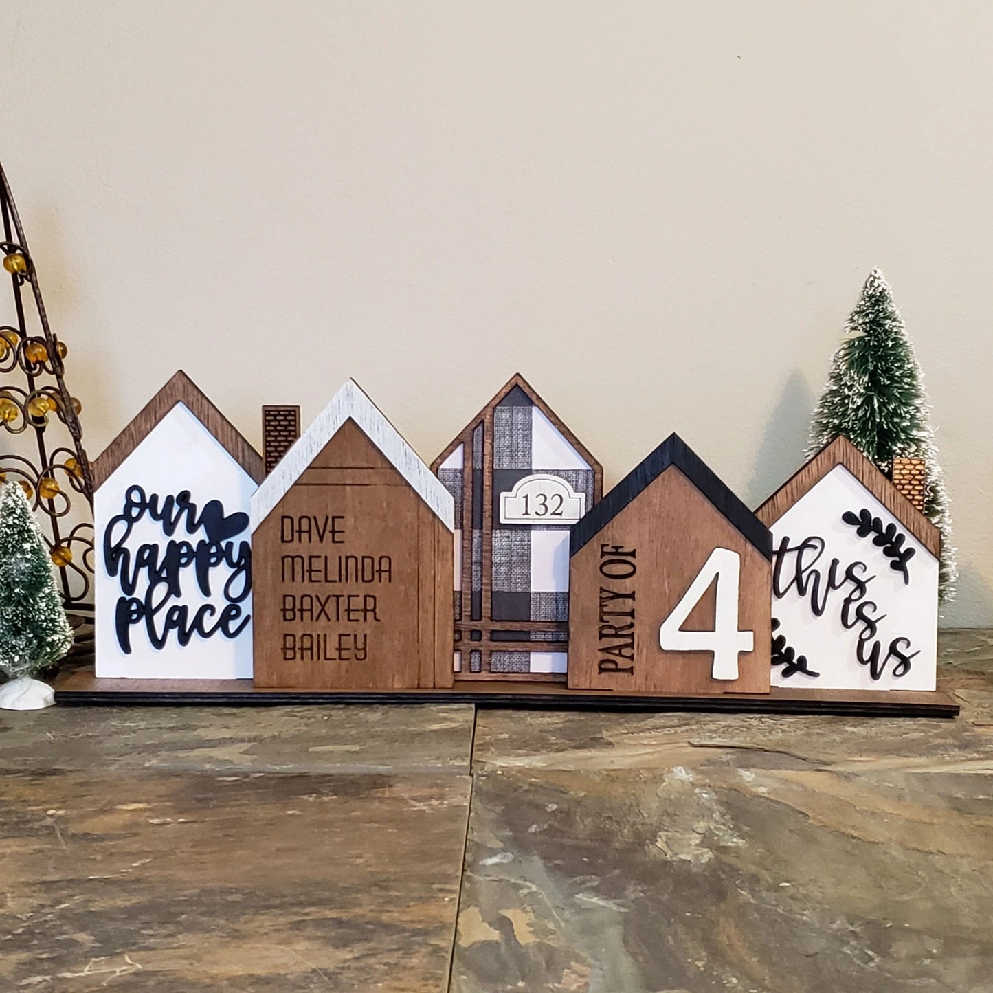 Personalized Standing House Sets