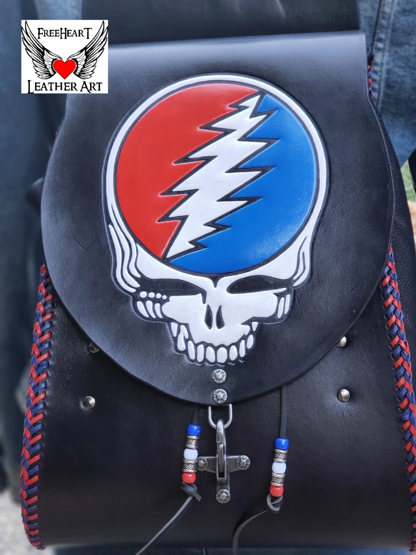 Leather Grateful Backpack Dead SYF