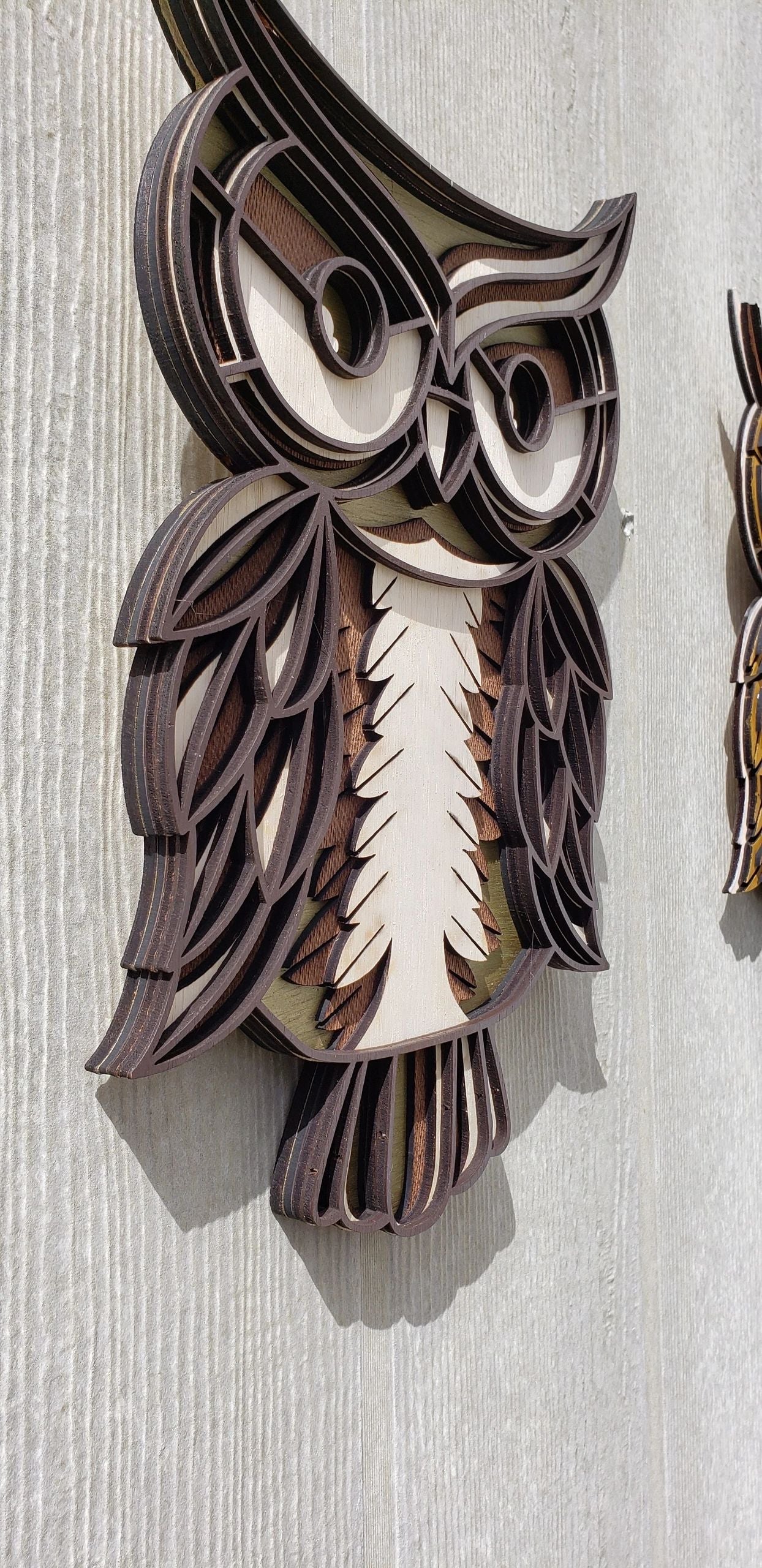 3D Owl Wall Art