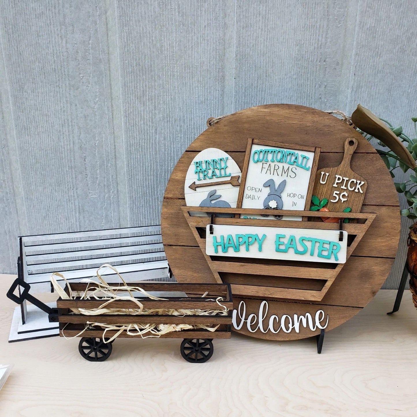 Welcome Basket Sign for Interchangeable Sets