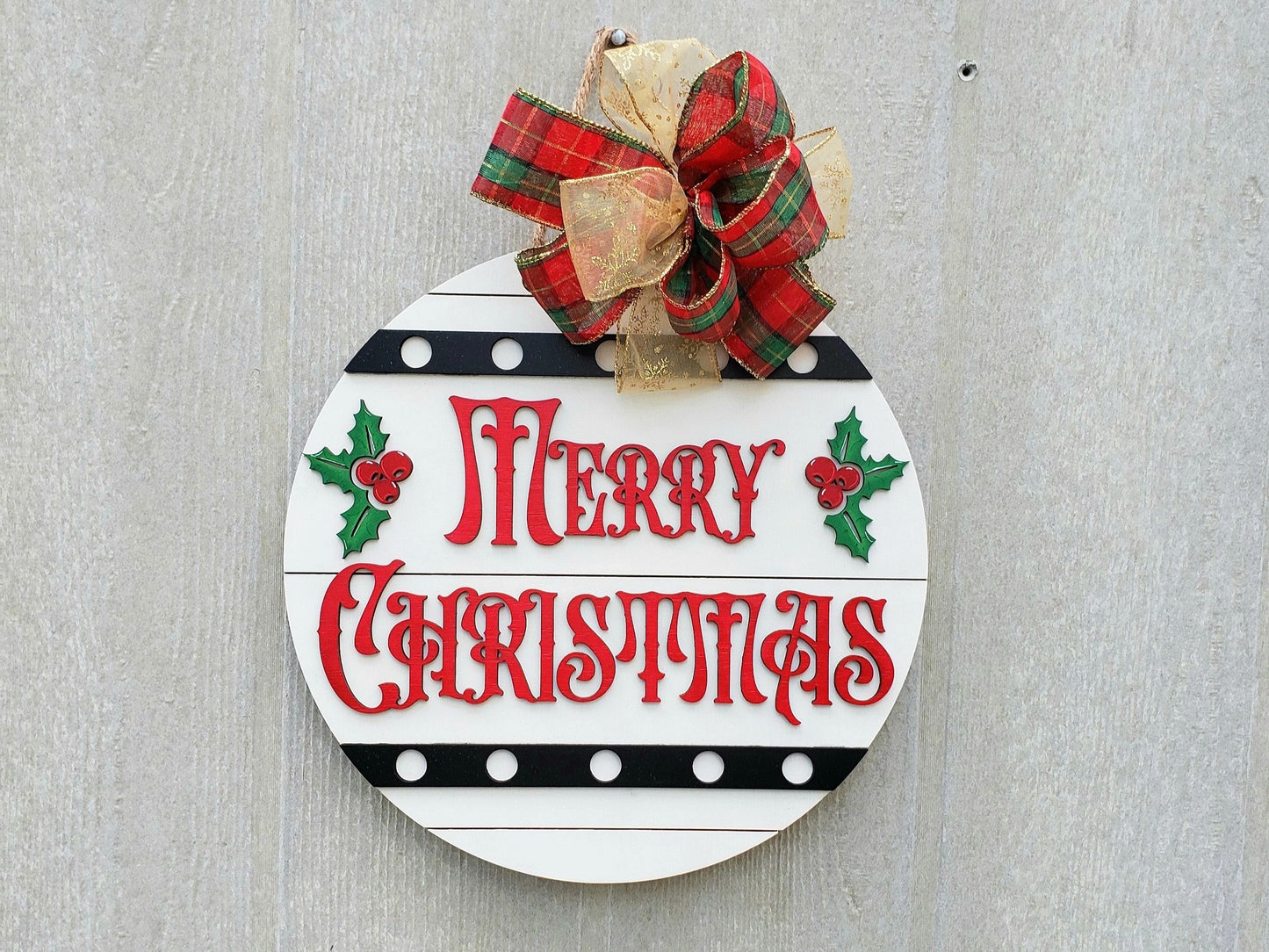 Merry Christmas, Wall Sign, Christmas Decor, Jingle Bells