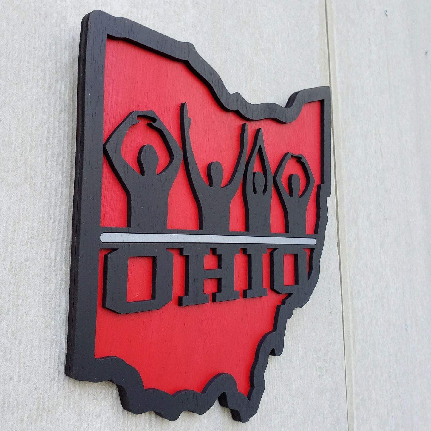 Ohio State Wall Sign, O-H-I-O Sign