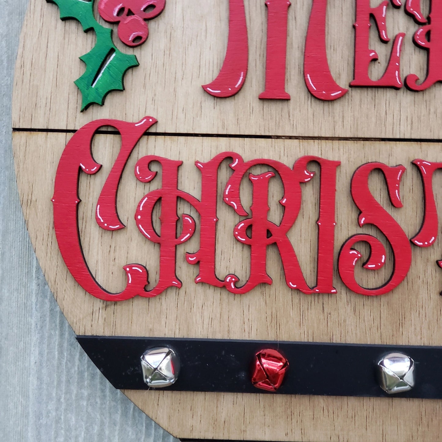 Merry Christmas, Wall Sign, Christmas Decor, Jingle Bells