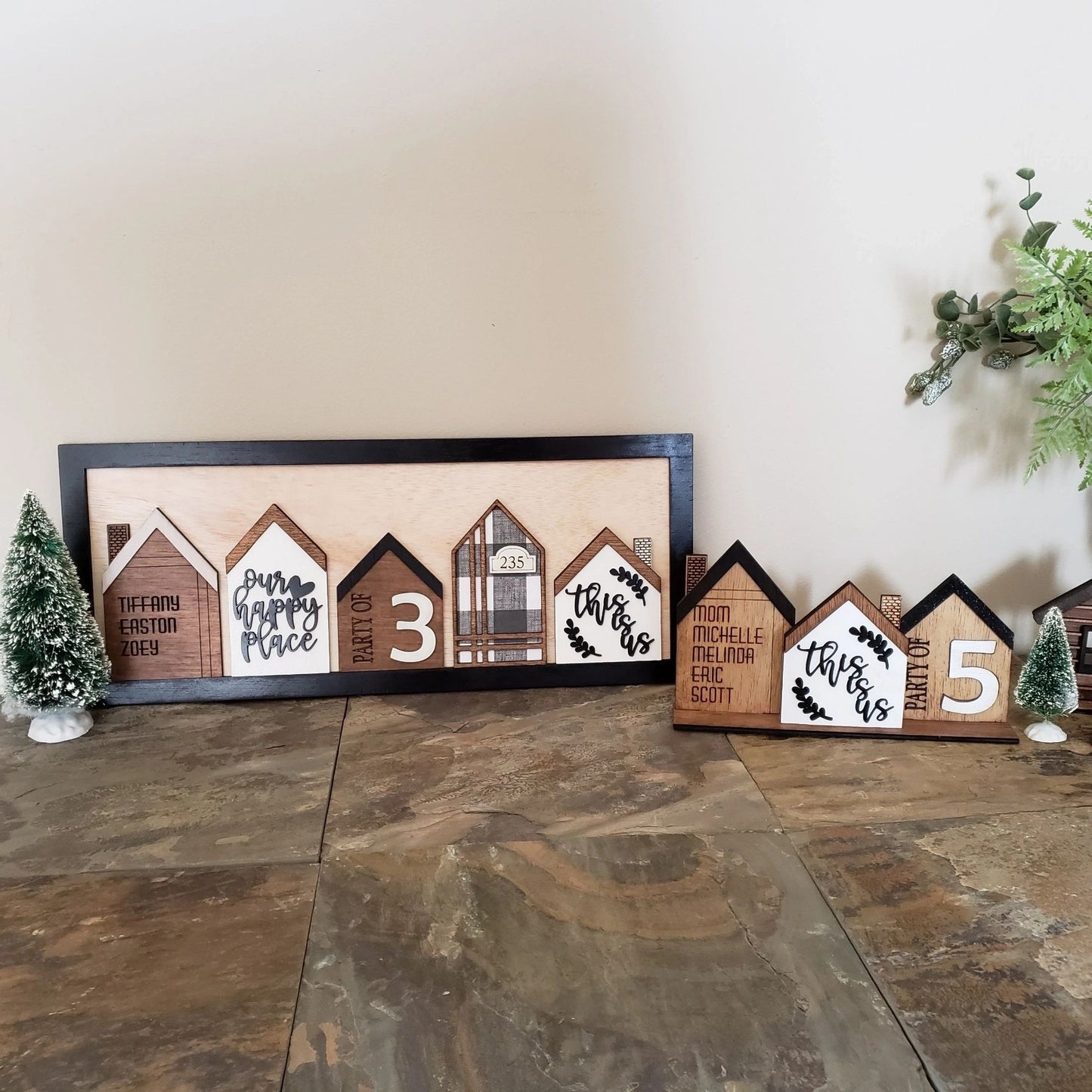 Personalized Standing House Sets