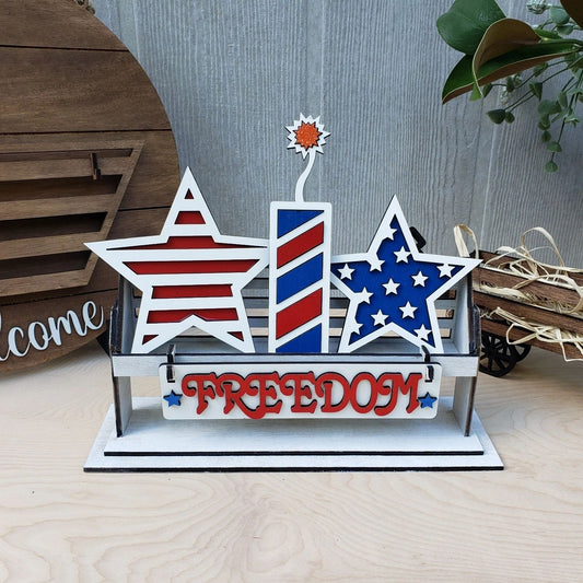 Freedom Stars Firecracker July 4th Interchangeable Set