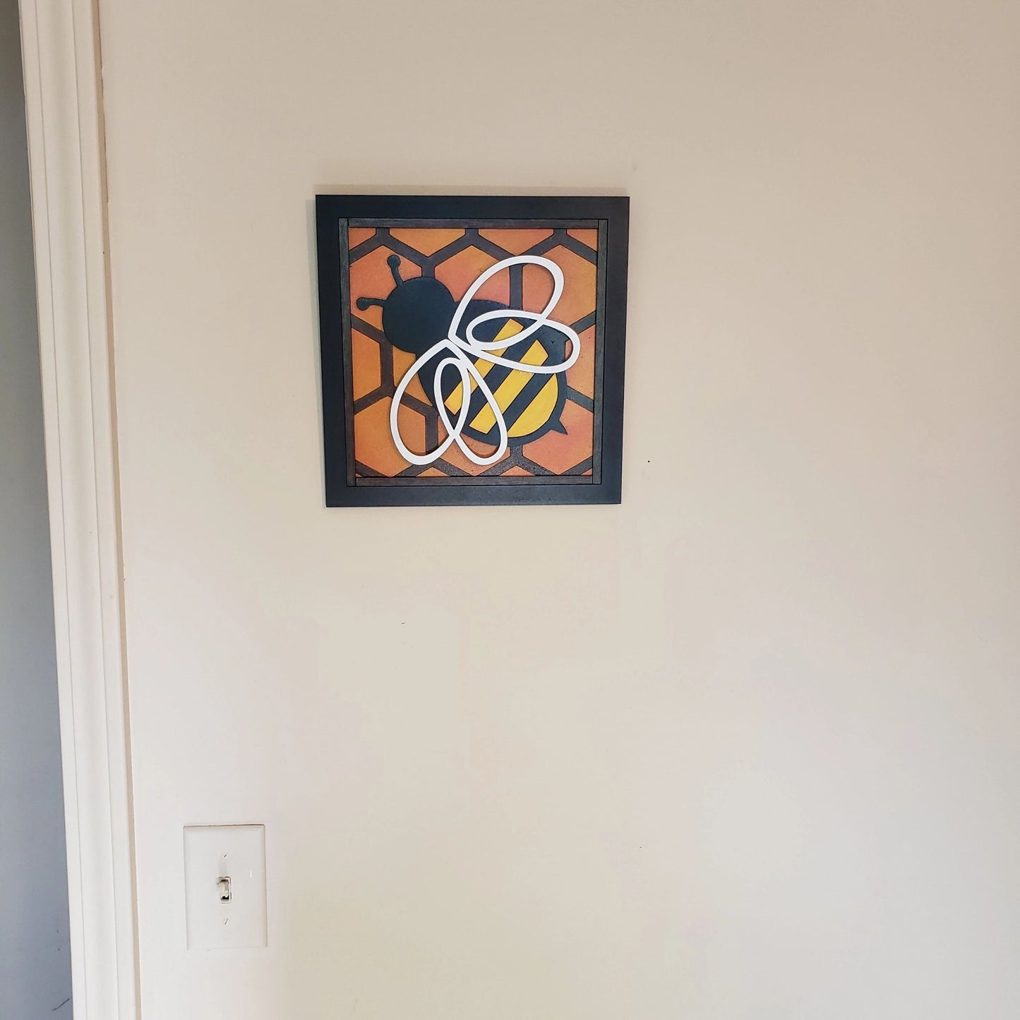 Bee and Honeycomb Wall Sign