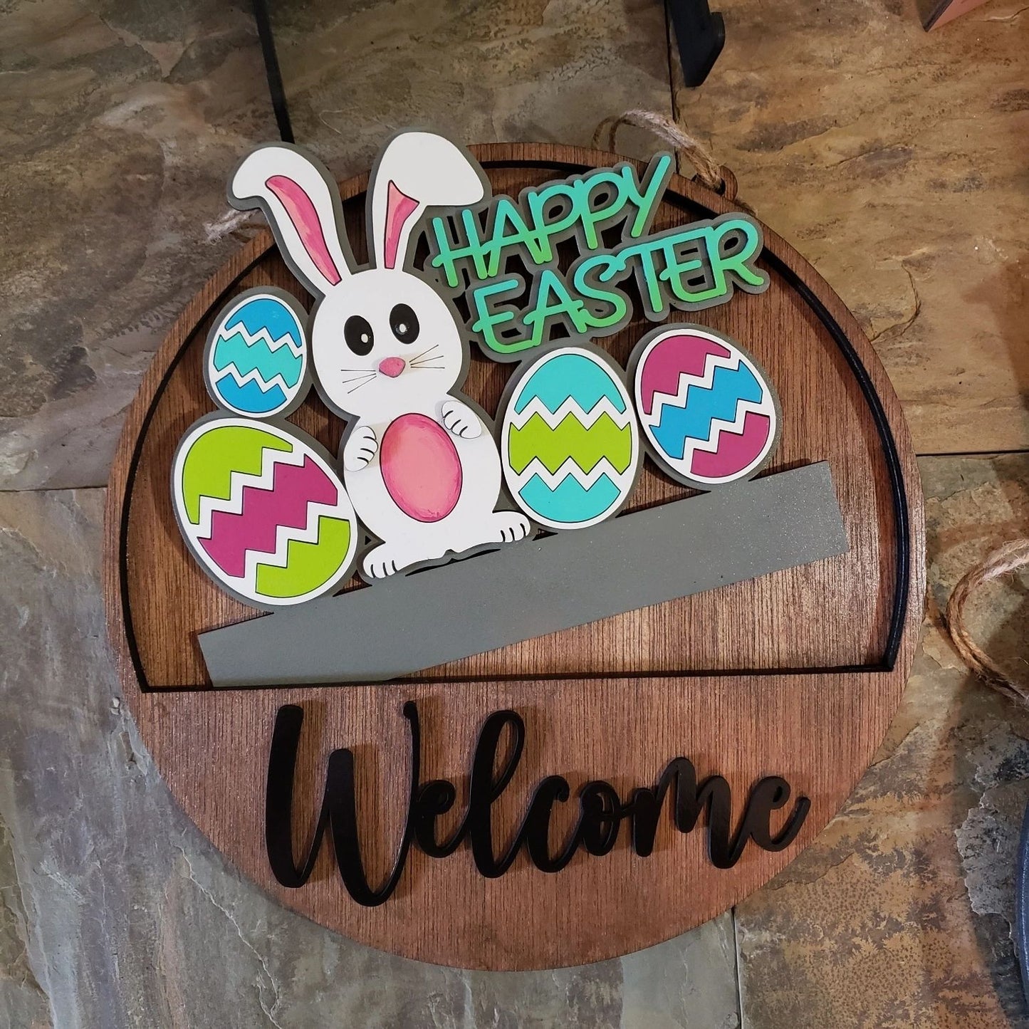 12" Welcome Interchangeable Holiday Sign Inserts- Easter Door Hanger