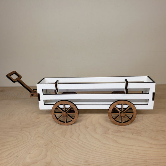 Rustic Wood Wagon for Interchangeable Wagon Inserts or Any Home Decor