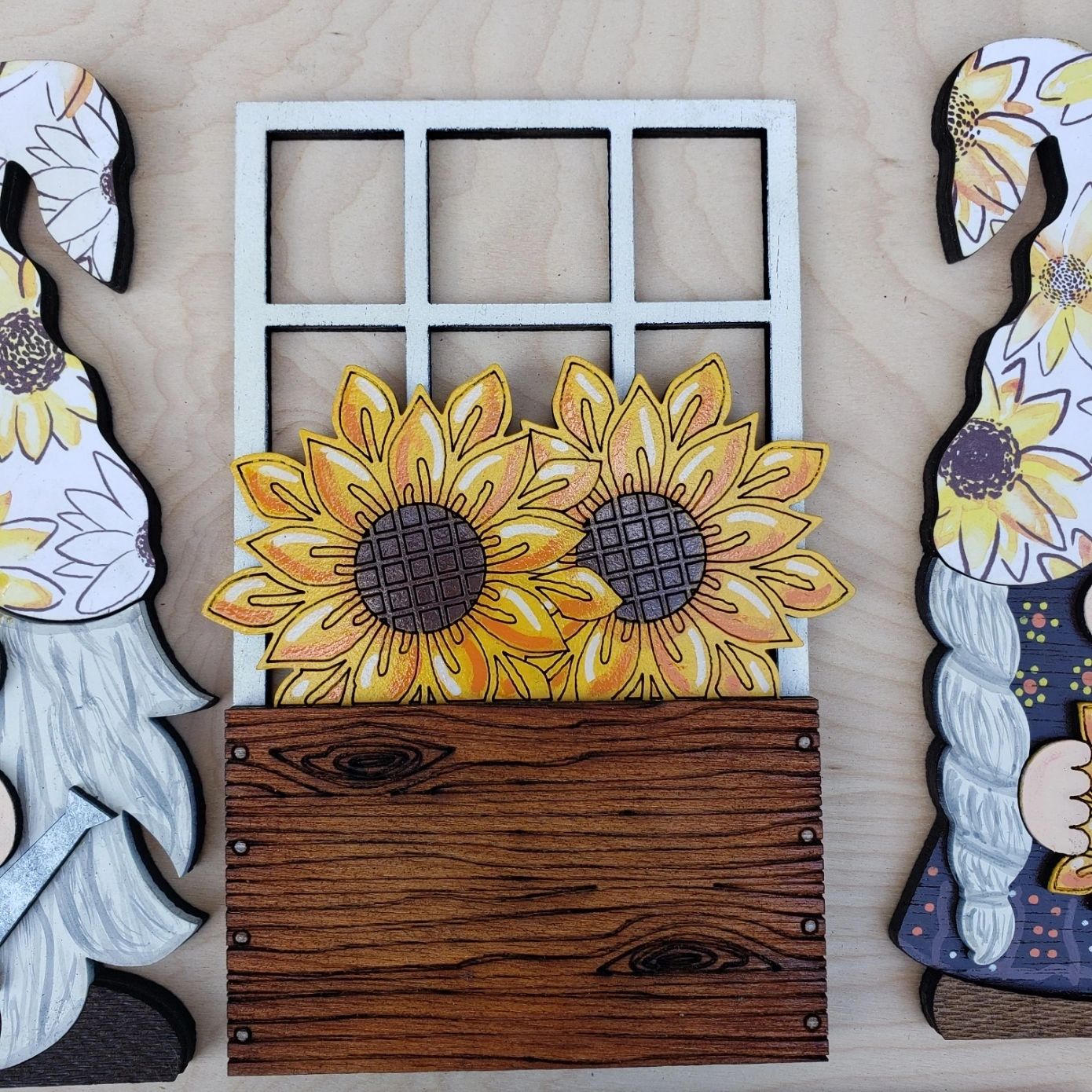 Sunflower Gnomes Shine Bright Interchangeable Set