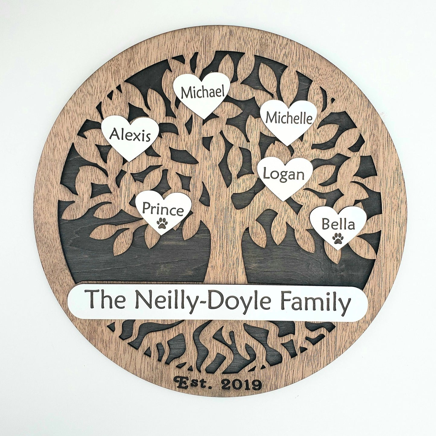 Family Tree wall sign, Personalized Family Tree Art