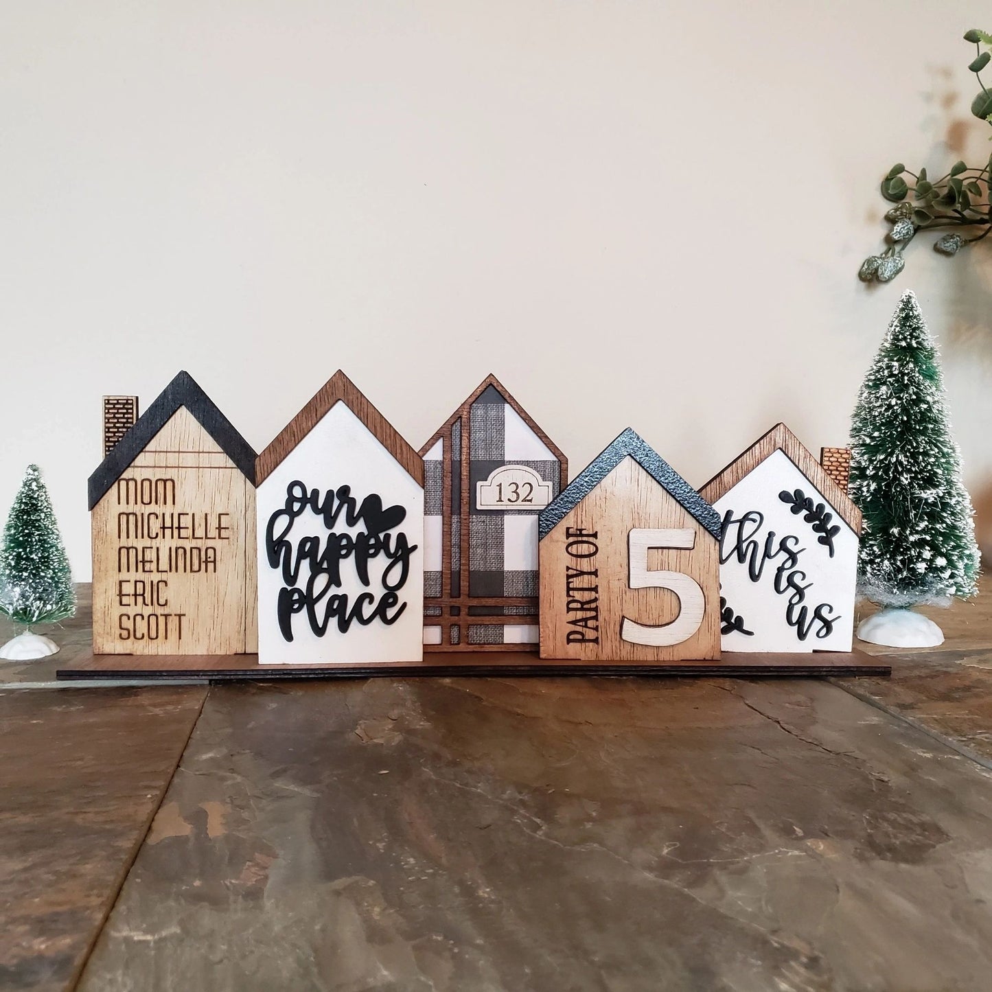 Personalized Standing House Sets