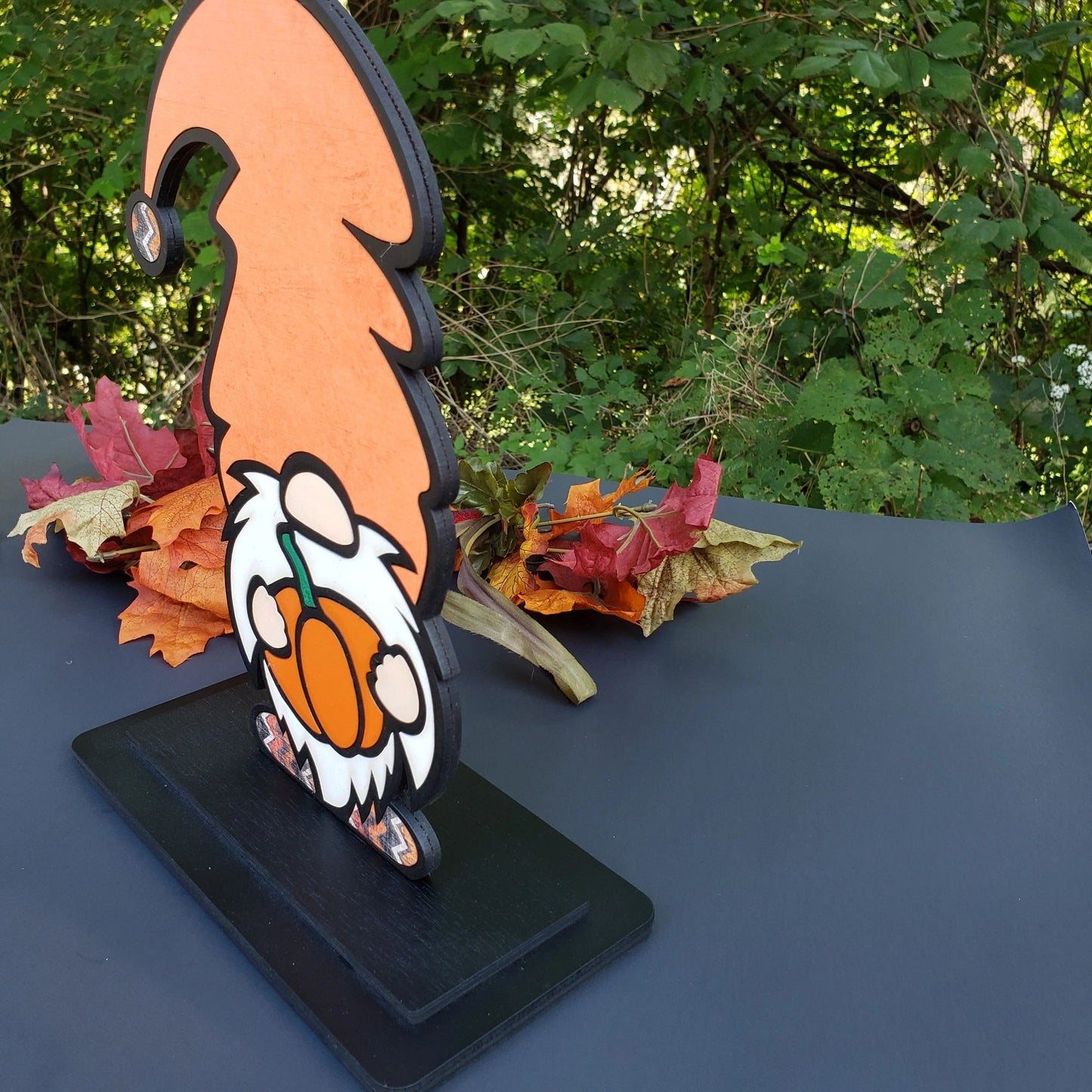 Gnome Holding Pumpkin with a Stand, Fall Decor, Fall Gnome, Pumpkin, Cute Gnome, Fall, Autumn, Thanksgiving