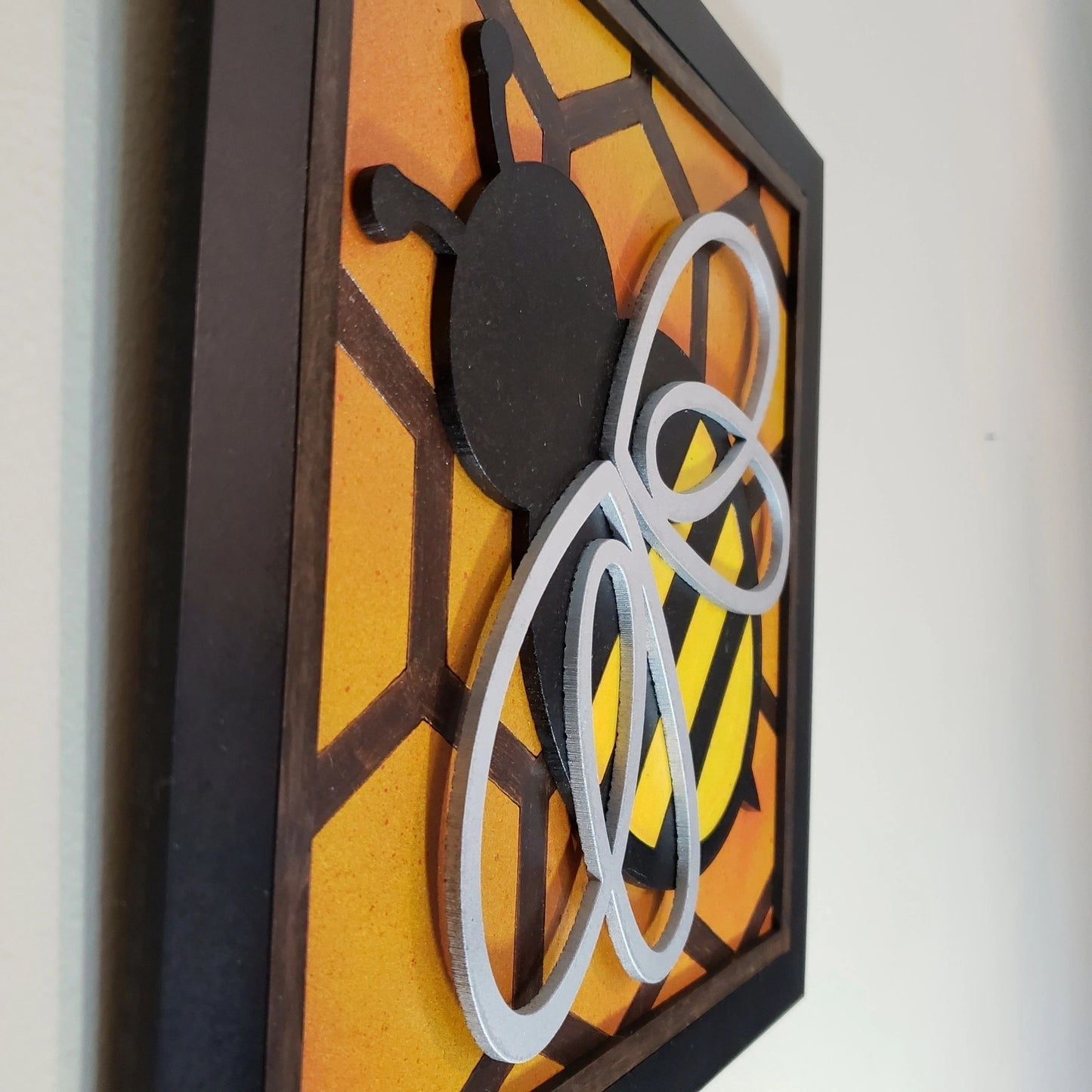 Bee and Honeycomb Wall Sign