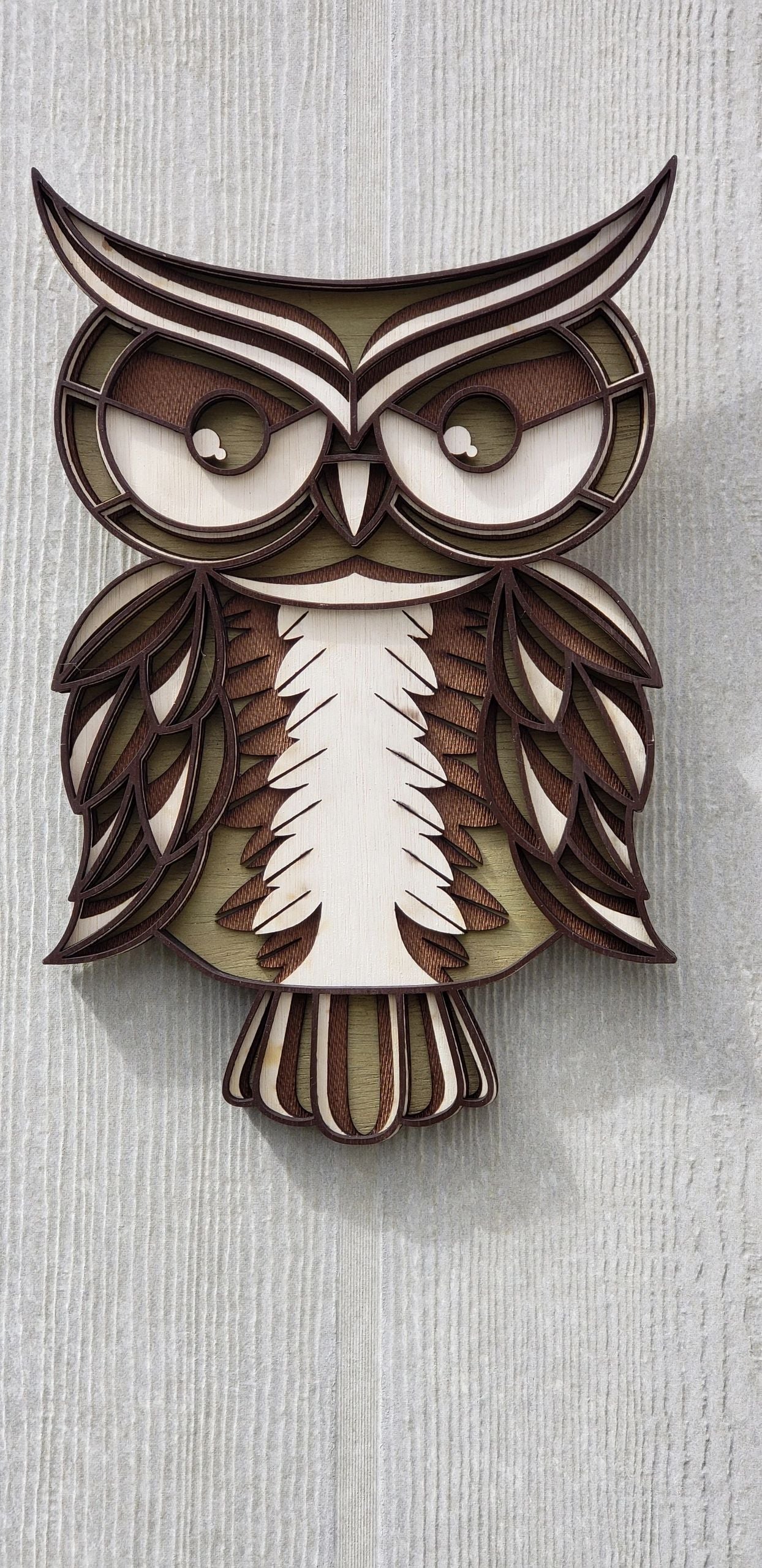 3D Owl Wall Art