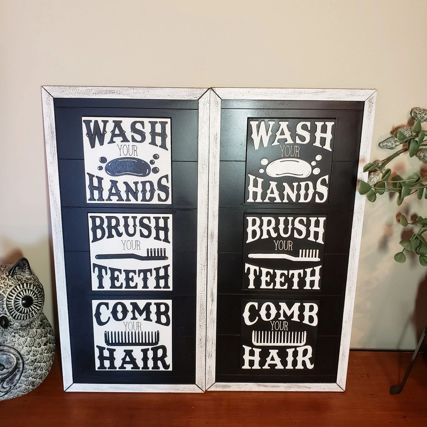 Bathroom Wash Comb Brush Interchangeable Tiles