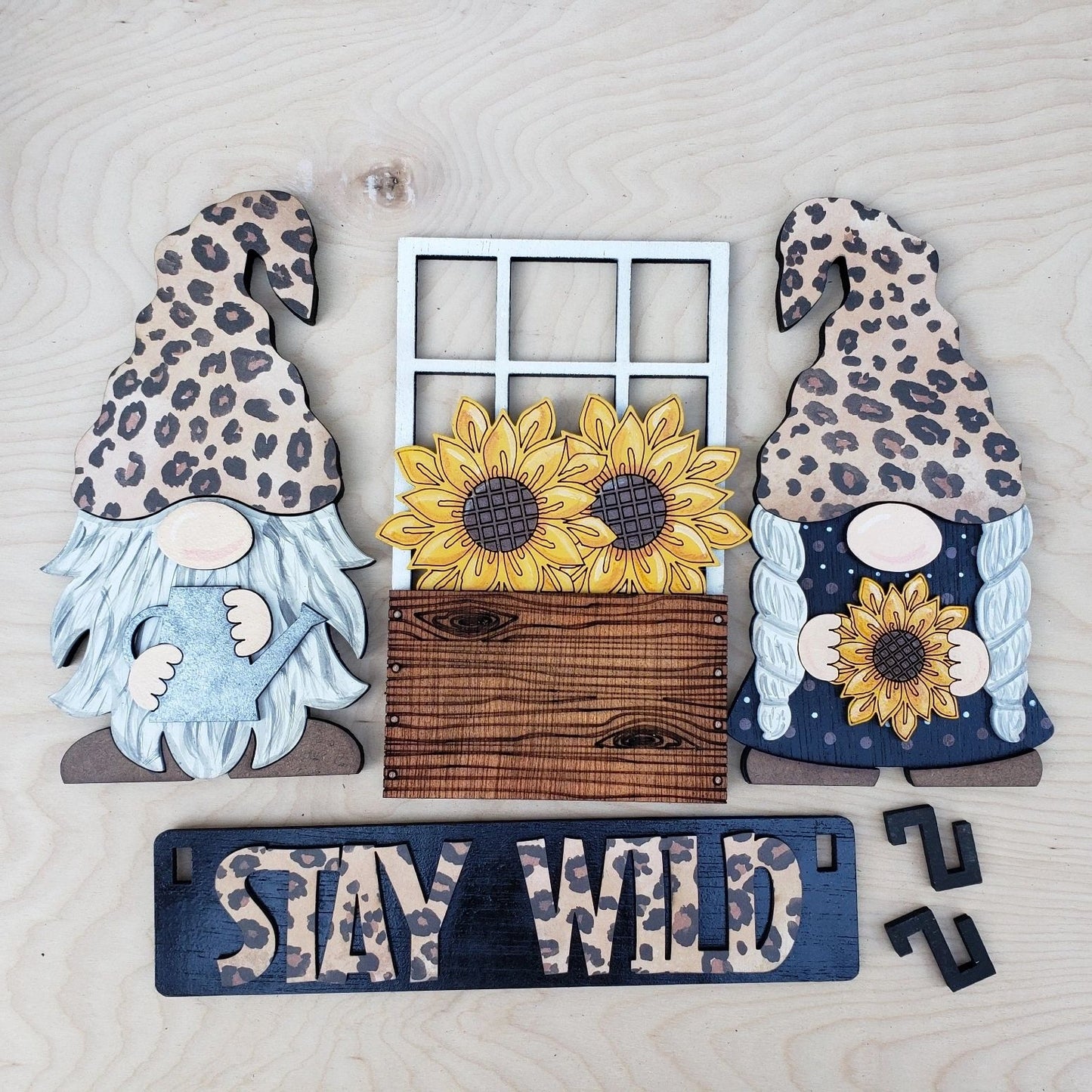 Sunflower Gnomes Stay Wild Interchangeable Set