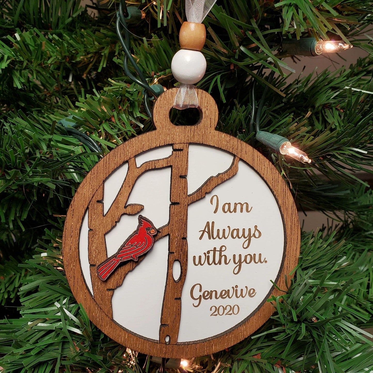 Memorial Ornament/Christmas - I am always with you - We are always with you.