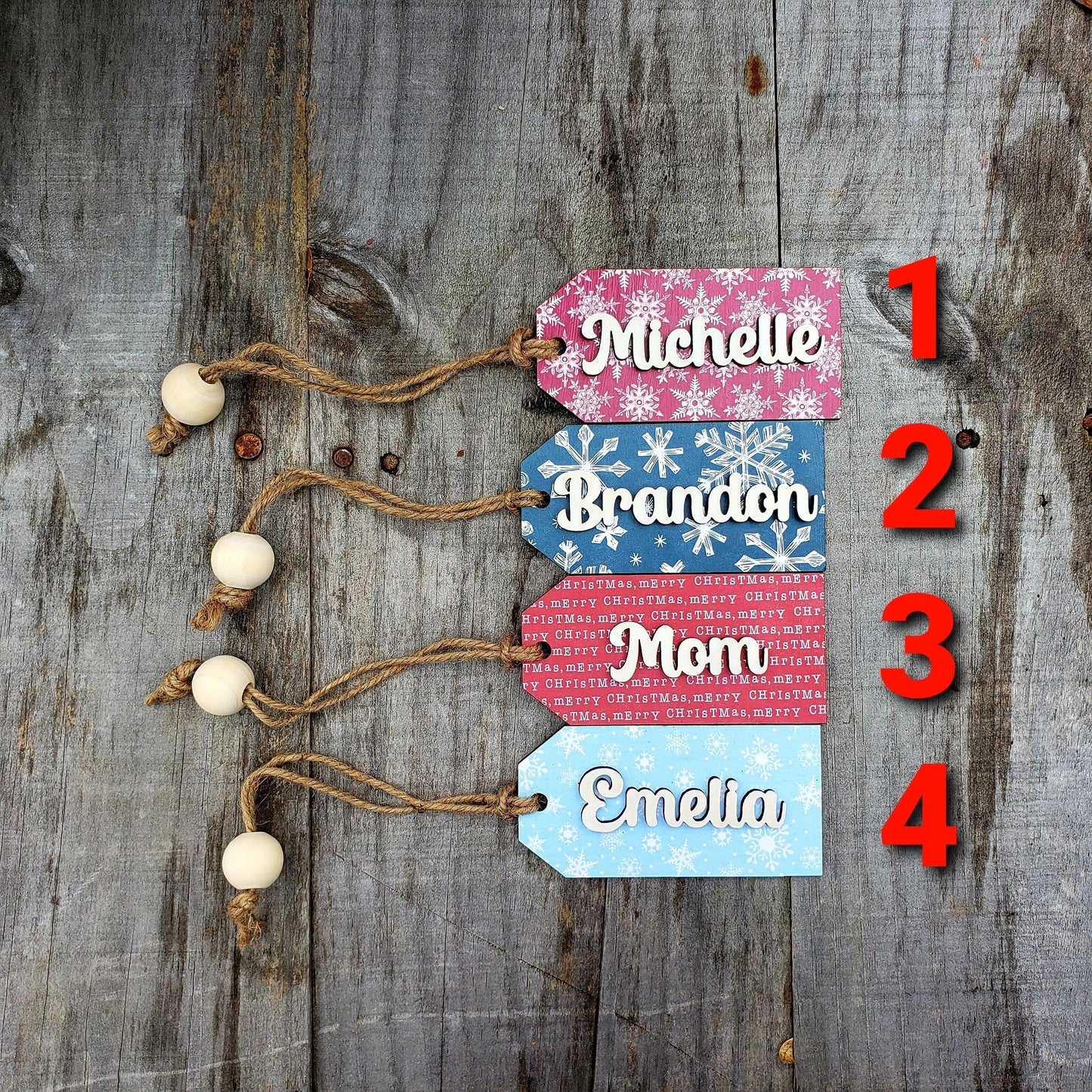 Christmas Name Tag, Personalized Gift Tags, Name Tags, Christmas Gift Tag, Christmas Tag, Stocking Name Tag